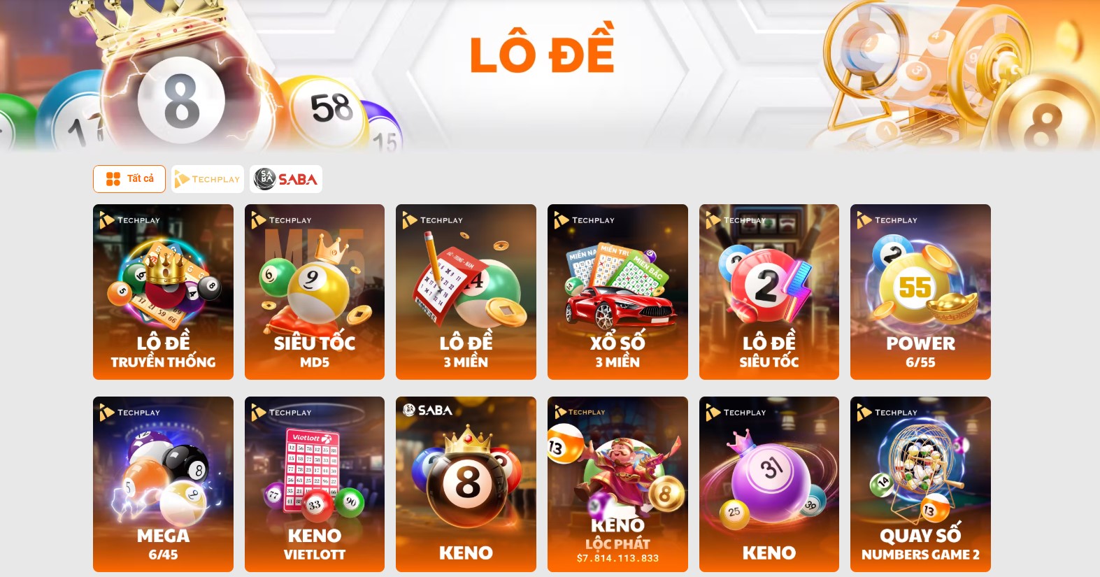 XIBET cung cấp đa dạng loại hình lô đề